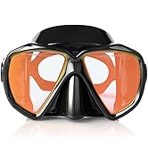 Snorkel Diving Mask Panoramic HD Swim Mask, Anti-Fog Scuba Diving Goggles,Tempered Glass Dive Mas...