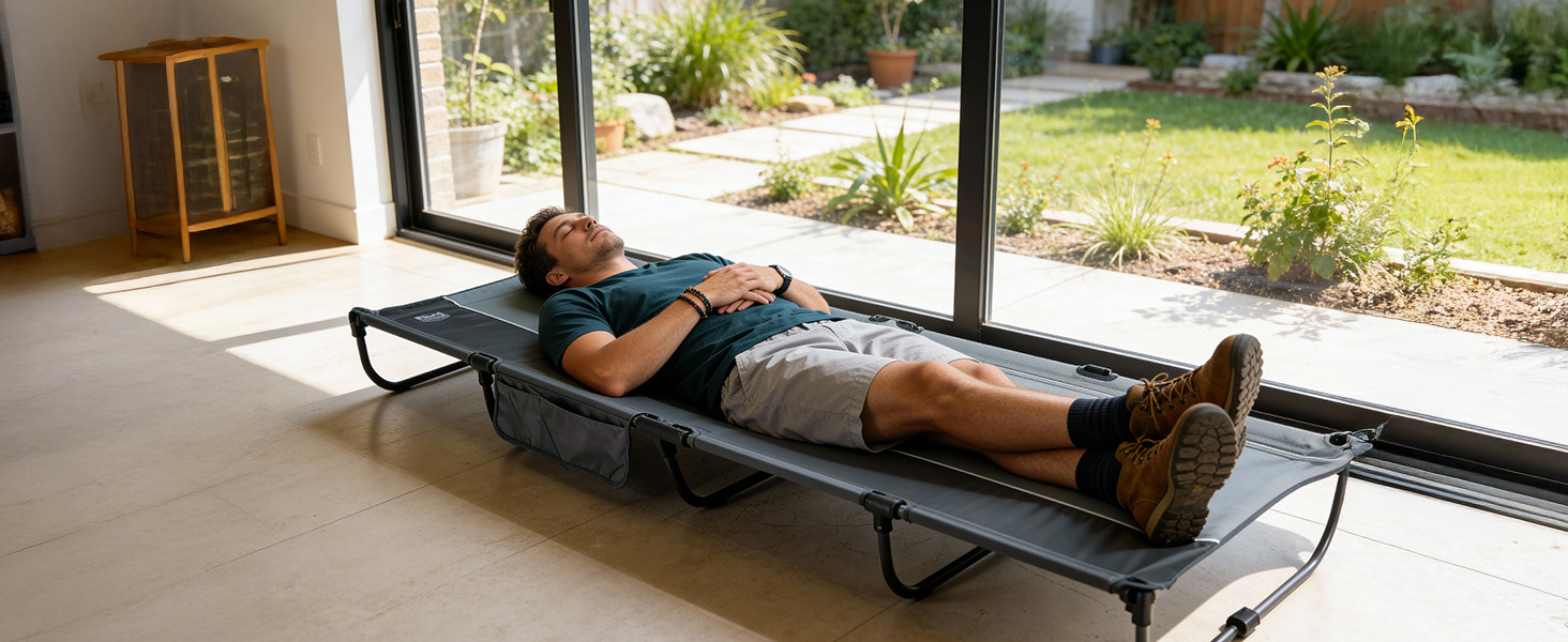 portable lightweight folding bed daily use short break