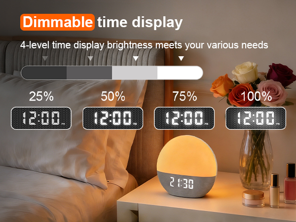 alarm clock with sound machine