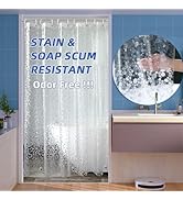 36x72 Shower Curtain Liner, EVA Vinyl Small Narrow Shower Curtain Liner with 2 Weighted Magnets a...