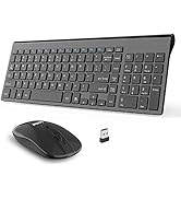 LeadsaiL Wireless Keyboard and Mouse Combo Wireless Mouse and Keyboards Cordless USB Computer Key...