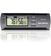 Inkbird ITH-10 Digital Thermometer and Hygrometer Temperature Humidity Monitor Humidor Guitar Uku...