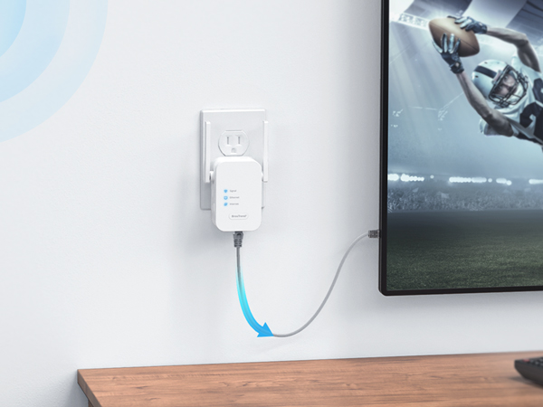 WiFi to Ethernet Adapter Connects Your Wired Device to Your Home WiFi Network
