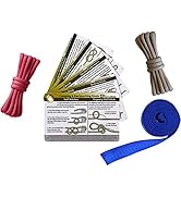 Knot Tying Kit - Outdoor Knots Pocket Guide, Webbing, and Paracord for Practicing Knots