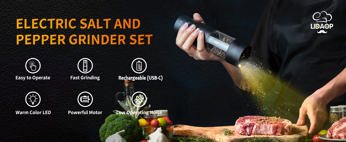 salt and pepper grinder set