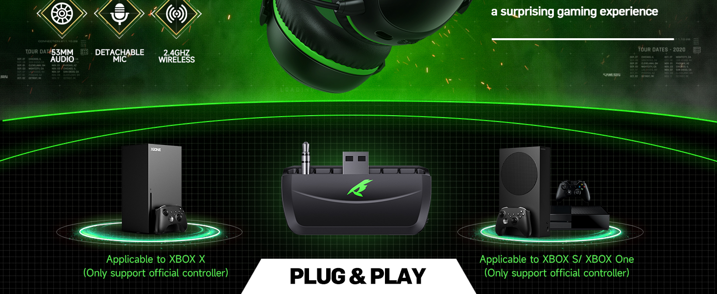 KOFIRE Xbox Wireless Gaming Headset