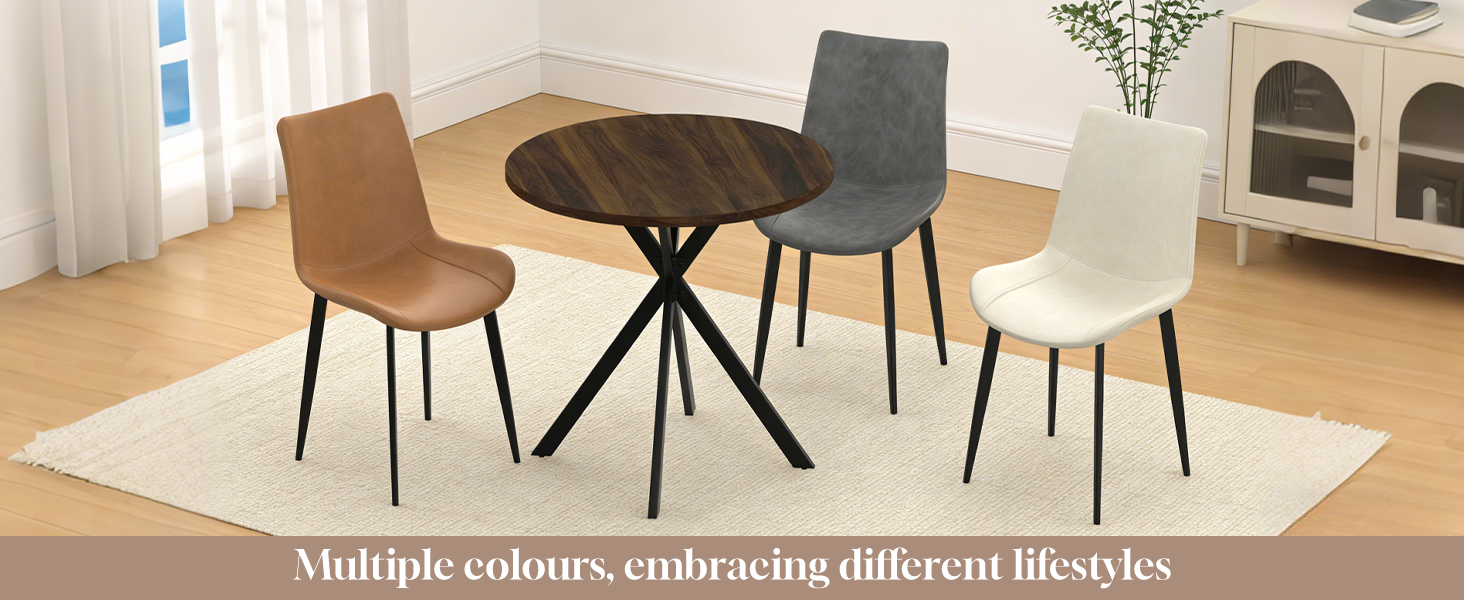 Round Dining Table Chairs Set for 2