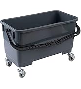 Matthew Cleaning Microfiber Finish Bucket with Sieve,Press Wring Mop Bucket for Microfiber Flat M...