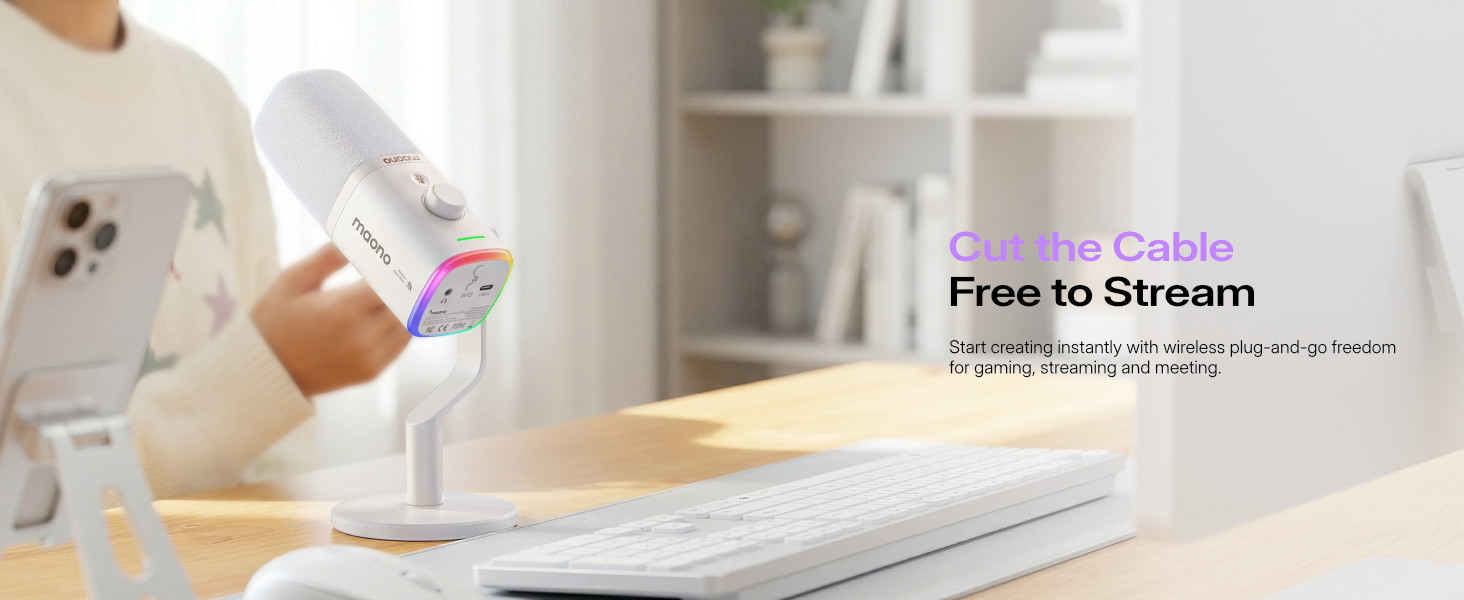 wireless microphone for gaming streaming