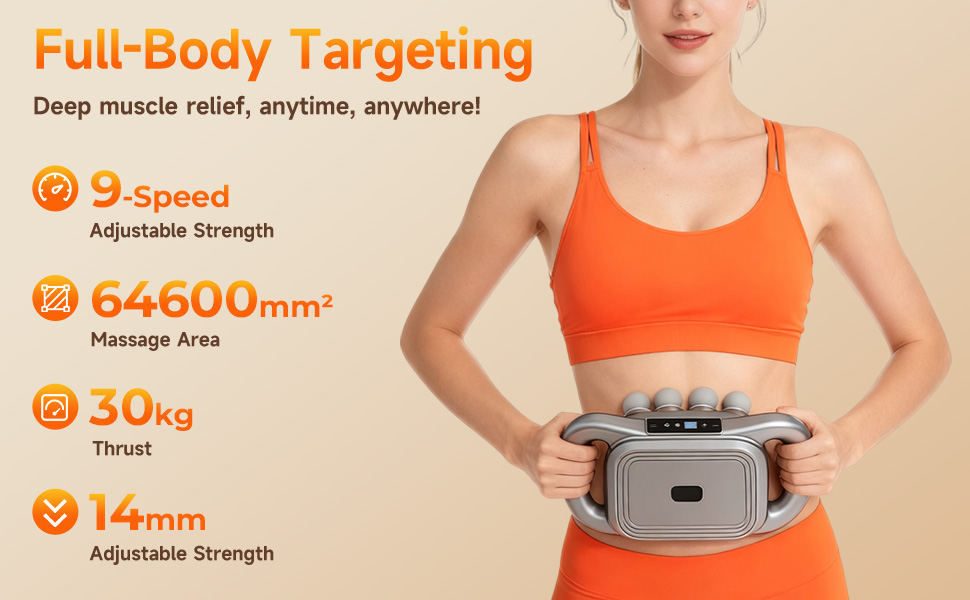 16-Head Massage Gun Set, Deep Tissue Percussion Massager