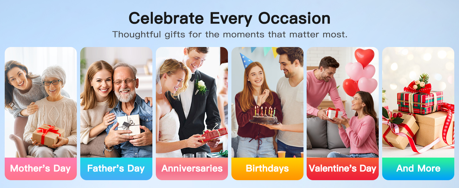 This smartwatch can be a thoughtful gift for mother father birthday anniversaries valentine.