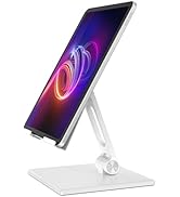 ALASHI Tablet Stand for Desk, Stable Tablet Holder with Heavy and Thickened Metal Base for Large ...