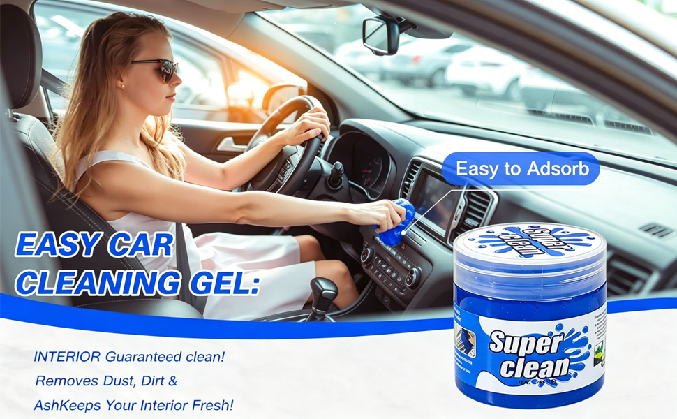 4-Pack Car Cleaning Gel, 5.6 oz Each, Universal Auto Cleaning Putty Slime