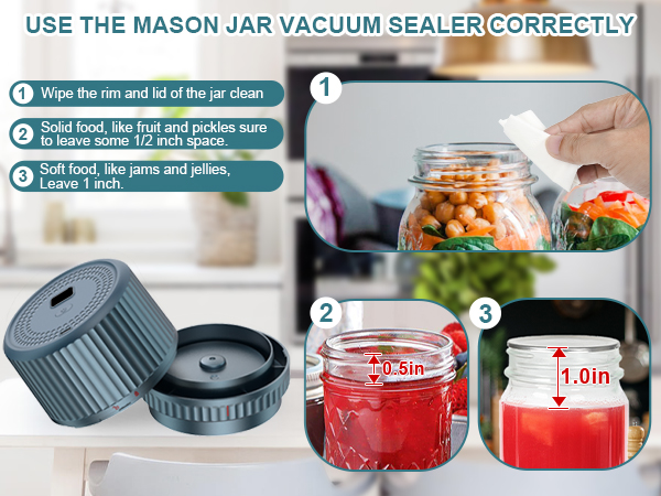 vacuum seal for mason jars
