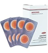 BOCOKO 8 Pieces Hearing Aid Drying Capsules C&amp;C Dry-Cap for Phonak, Starkey and Unitron Charger Case