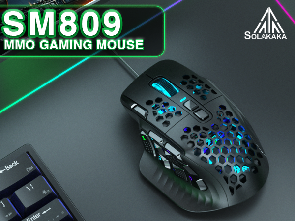 SM809 gaming mouse,gaming mouse, MMO mouse,wired mouse,wired gaming mouse