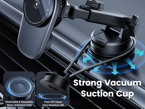 Installing the suction car phone mount charger to your dashboard/windshield/window/wall