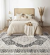 Washable Rug 9x12 Area Rugs for Living Room Bedroom Dining Room Home Office Floor Decor -Stain &amp; ...
