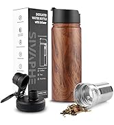 Sivaphe Tea Infuser Bottle With Removable Loose Leaf Tea Strainer, 18/8 Stainless Steel Insulated...