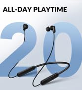 TONEMAC N18 Neckband Earbuds Wireless Bluetooth 5.2 Headphones with HD ENC Microphone, Lightweigh...