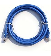 LETONDA CAT6 RJ45 Ethernet Network Cable, Blue, Indoor/Outdoor, Multiple Lengths Available 3.3 ft...