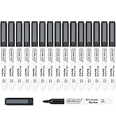 Dry Erase Markers, Shuttle Art 15 Pack Black Magnetic Whiteboard Markers with Erase,Fine Point Dr...