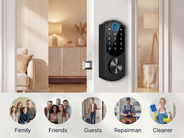 Digital Door Lock Password for Babysitter Repairman and Friends