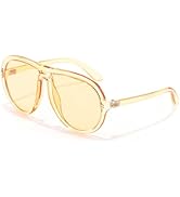 FEISEDY Oversized Aviator Sunglasses for Women Men Vintage 70s Big TR90 Tinted Funky UV400 Shield...