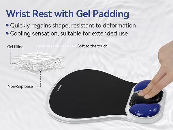 mouse pad with wrist rest