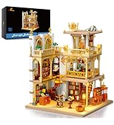 JMBricklayer Medieval House Building Kit for Adults 30126, Euro-style Bookstore Building Sets wit...