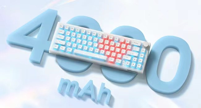 Wireless Mechanical Keyboard, 60% Percent Creamy Keyboard