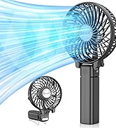 black mini handheld fan