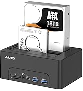 MAIWO 2 Bay HDD Docking Station with Ethernet Port, Hard Drive Duplicator Offline Cloner for 2.5'...