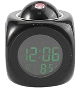 Projection Alarm Clock, Projector Clock Digital Clock Projection Clock for Bedroom Ceiling Multi ...
