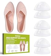 Bukihome Arch Support Inserts for Plantar Fasciitis - Anti Gravity Design - 3 Pairs Adhesive Gel ...