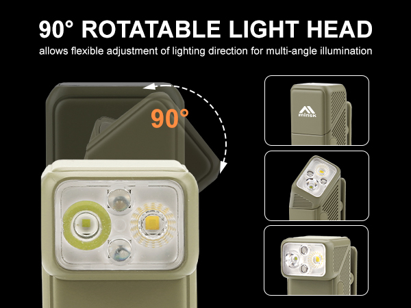 mini EDC small flashlights pocket for adult men USB c led rechargeable mental