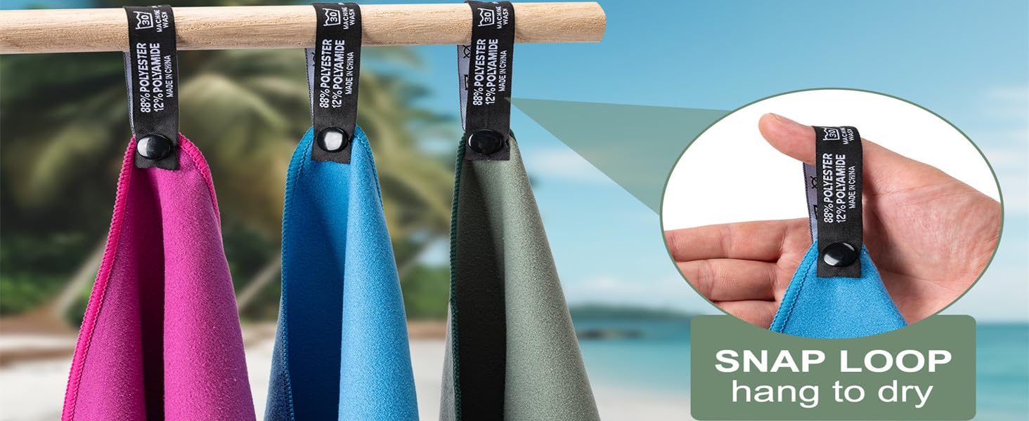 Microfiber Travel Sports Towel-Quick Dry Towel, Soft Lightweight Microfiber Camping Towel Absorbent