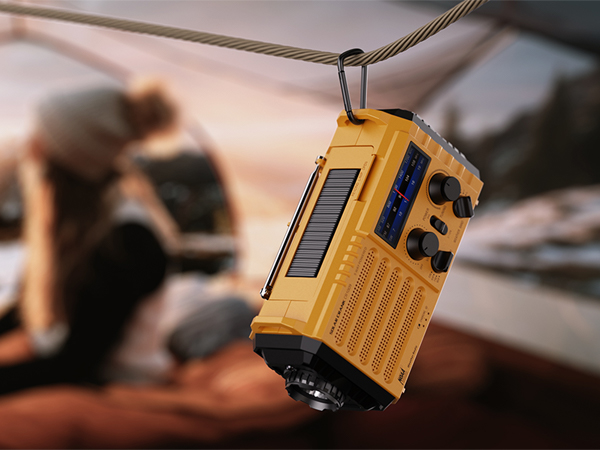 camping radio with clip