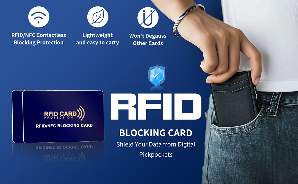 RFID Blocking Card Shield Your Date from Digital Pickpockets.