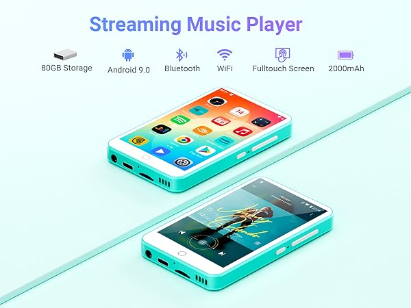 MP3 Player with Bluetooth and WiFi