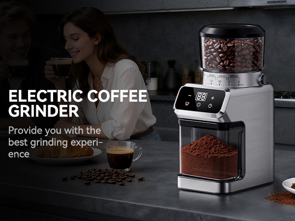 stainless steel conical burr grinder