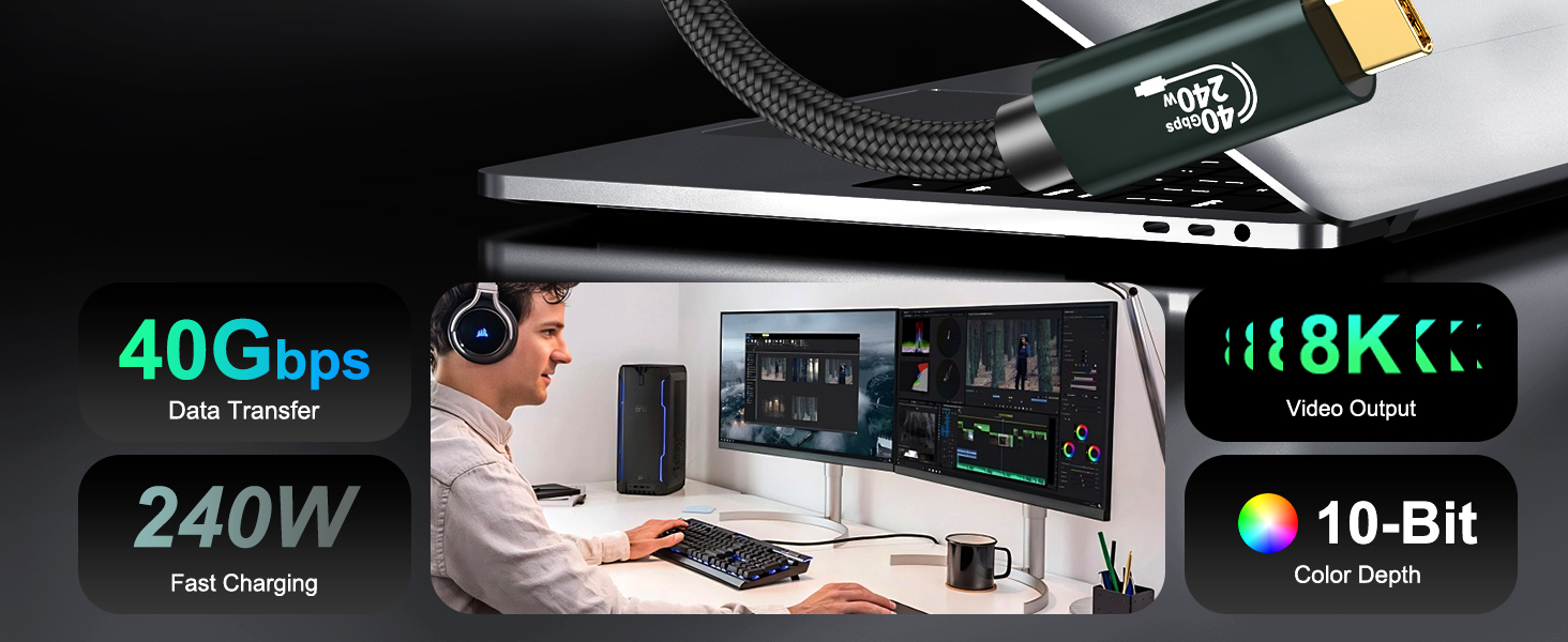 240w usb-c charge cable