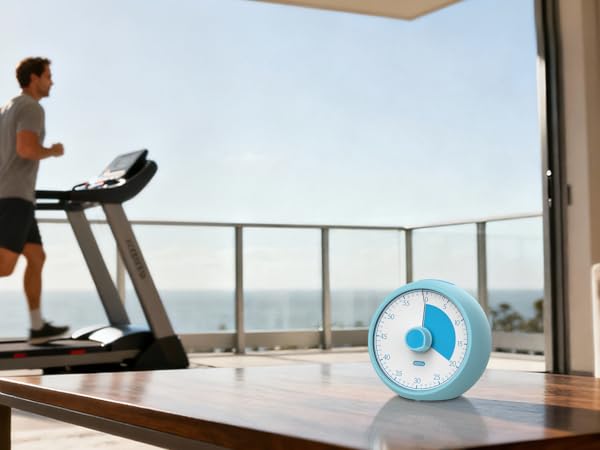 visual timer tracks your treadmill time with clear progress, helping you hit fitness goals faster