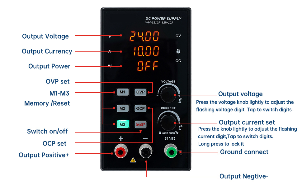 DC power supply variable