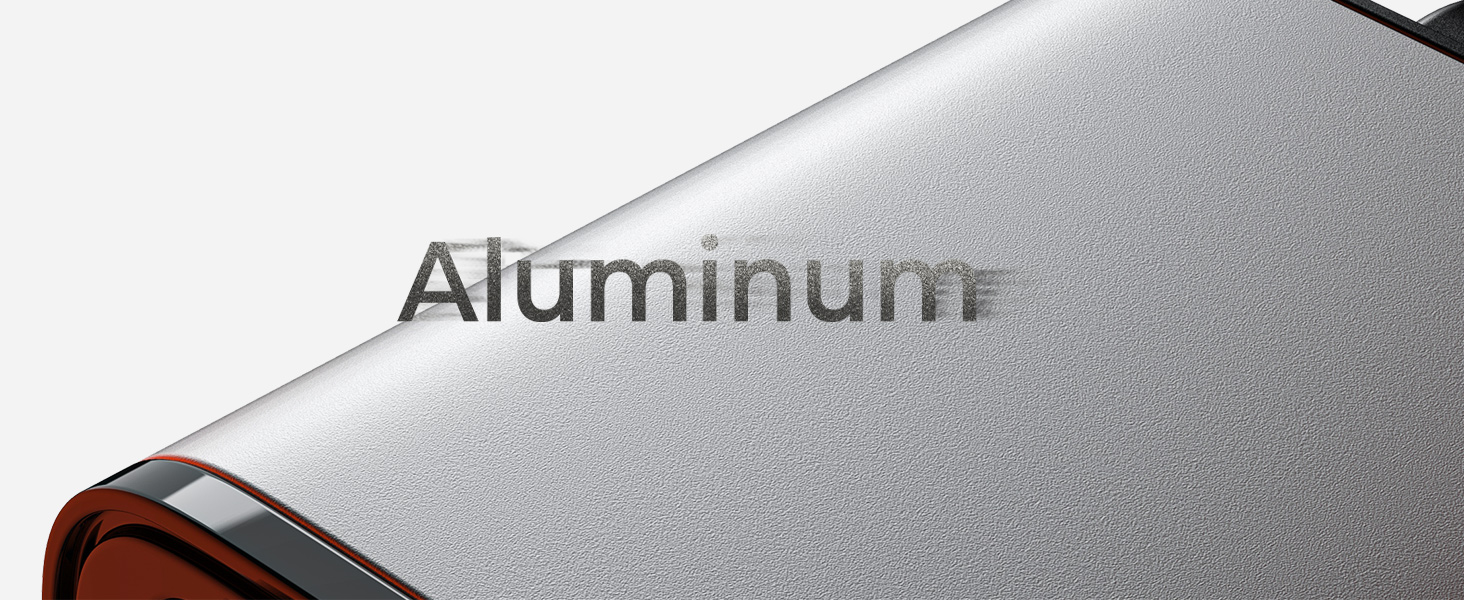 Titanium retractable cable car charger case