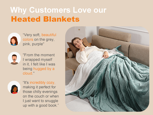 heated blanket throw