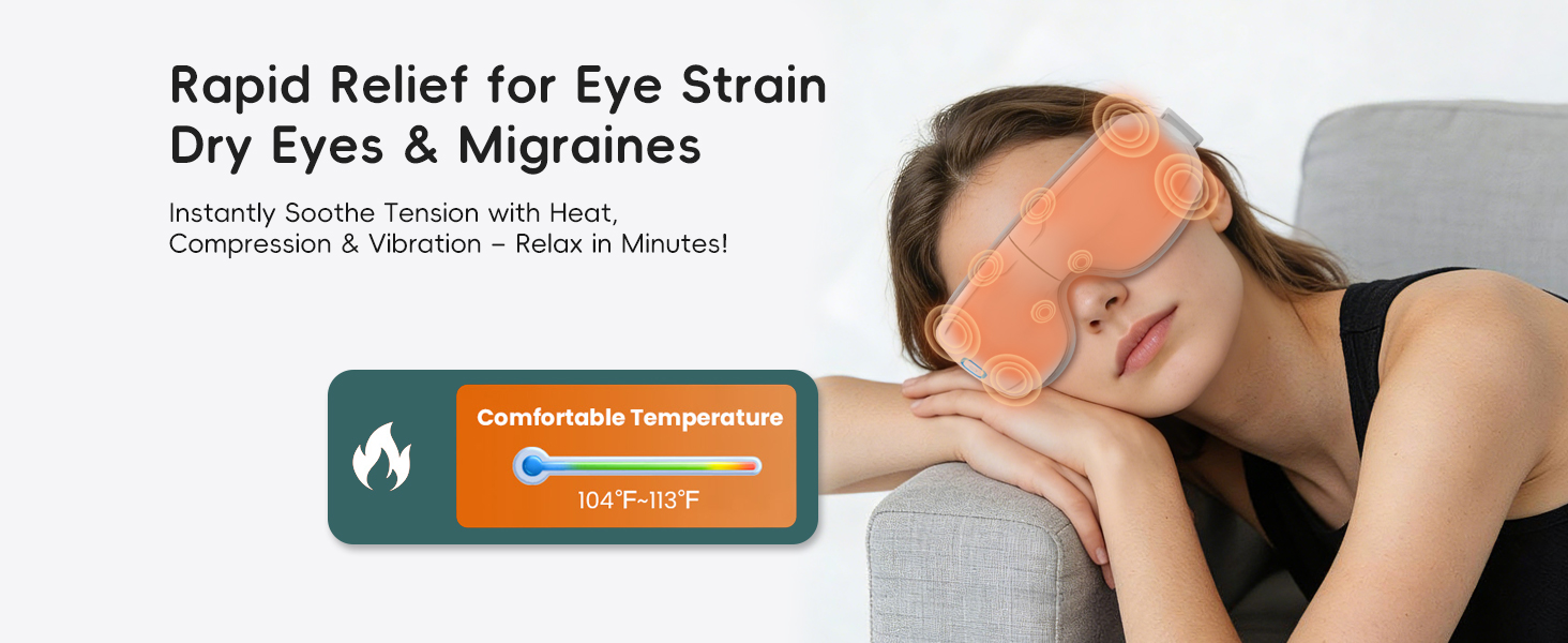 eye massager with heat