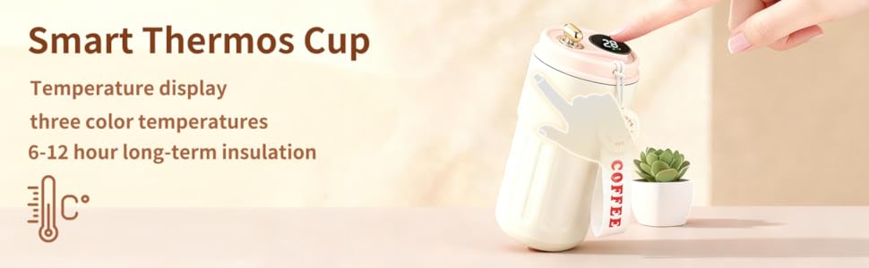 Intelligent temperature display insulated cup