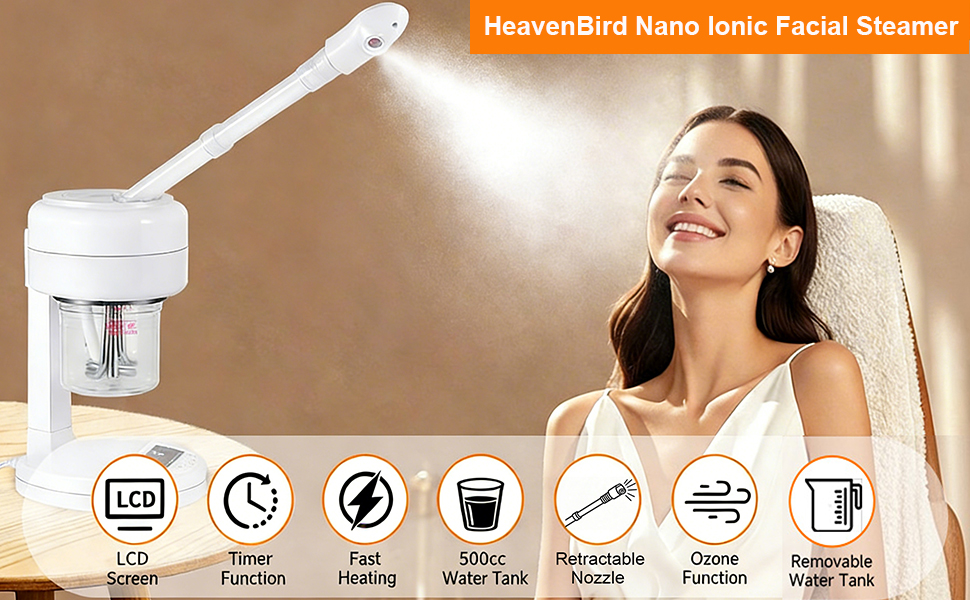 HeavenBird Nano Ionic Facial Steamer,