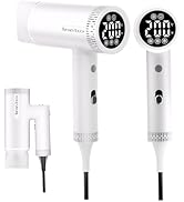 Foldable Hair Dryer 150000 RPM,1600W Ceramic Ionic Professional Hair Blow Dryer with Diffuser &amp; L...
